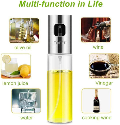 Oil Sprayer for Cooking, Refillable Olive Oil Mister, Portable Oil Spray Bottle, Oil Spritzer for Air Fryer Kitchen Gadgets Widely Used for Salad, BBQ, Kitchen Baking, Roasting