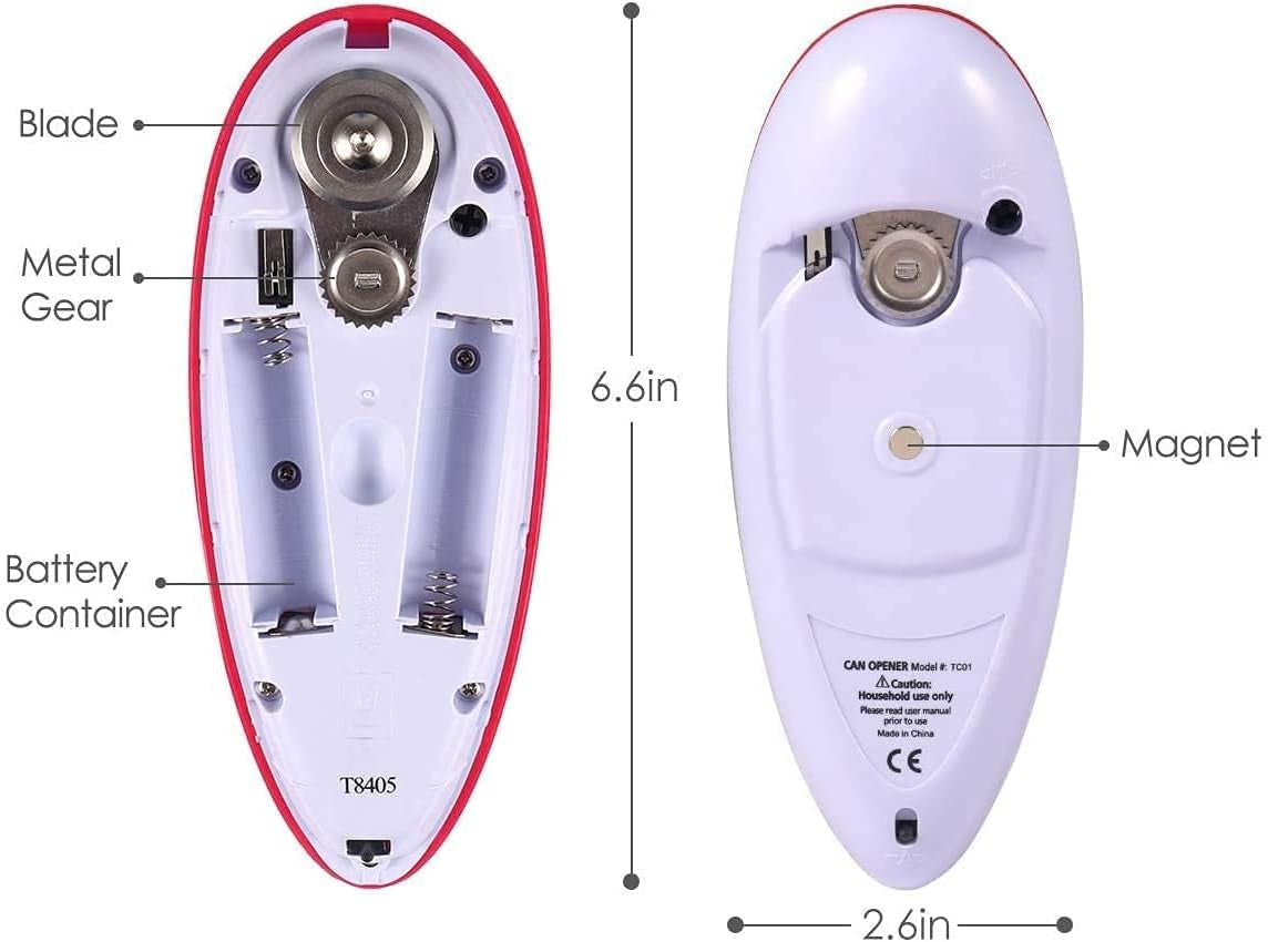 Electric Can Opener, Can Opener, Restaurant Can Opener, Full – Automatic Hands Free Can Opener for Chef'S, Individuals, Arthritis and Housewife