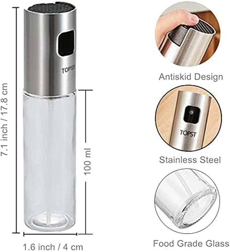 Oil Sprayer for Cooking, Refillable Olive Oil Mister, Portable Oil Spray Bottle, Oil Spritzer for Air Fryer Kitchen Gadgets Widely Used for Salad, BBQ, Kitchen Baking, Roasting