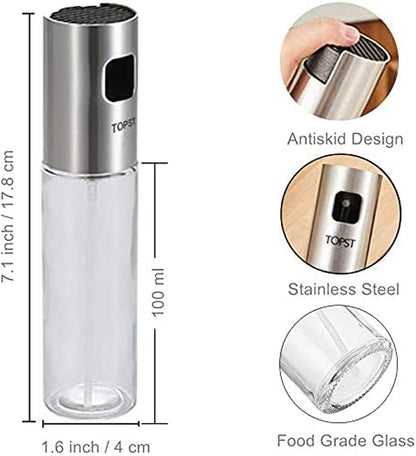 Oil Sprayer for Cooking, Refillable Olive Oil Mister, Portable Oil Spray Bottle, Oil Spritzer for Air Fryer Kitchen Gadgets Widely Used for Salad, BBQ, Kitchen Baking, Roasting